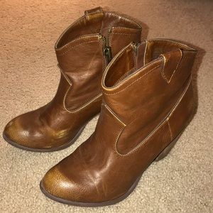 Brown Booties Women’s Size 10